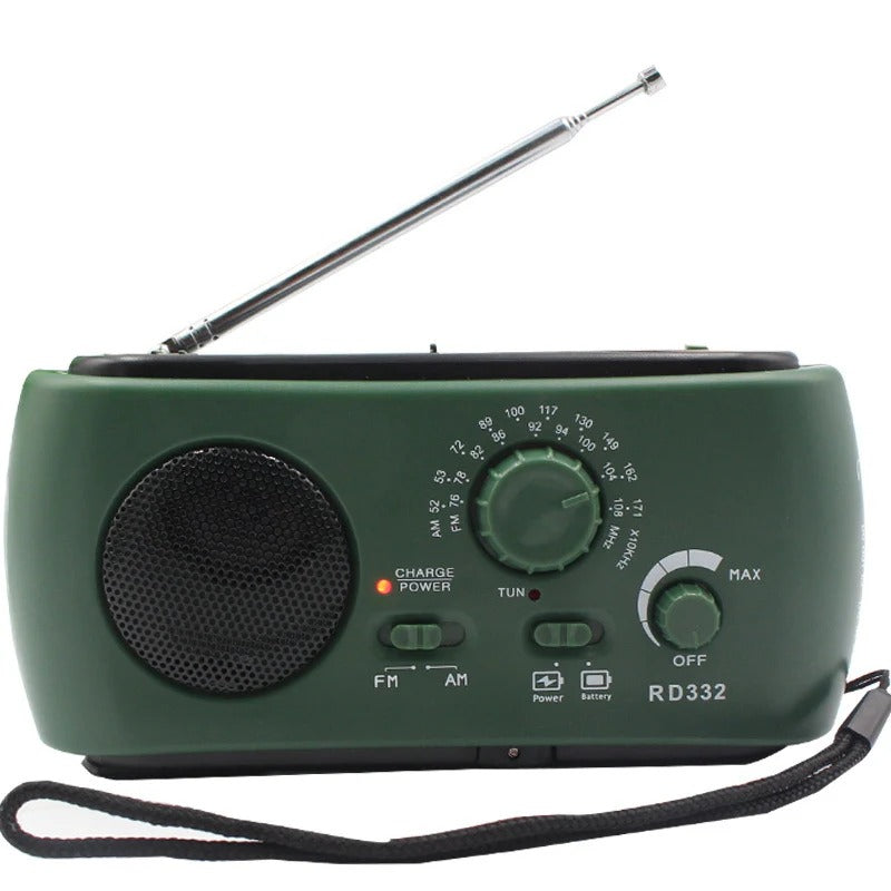 Versatile Survival Radio with Flashlight and USB Charge