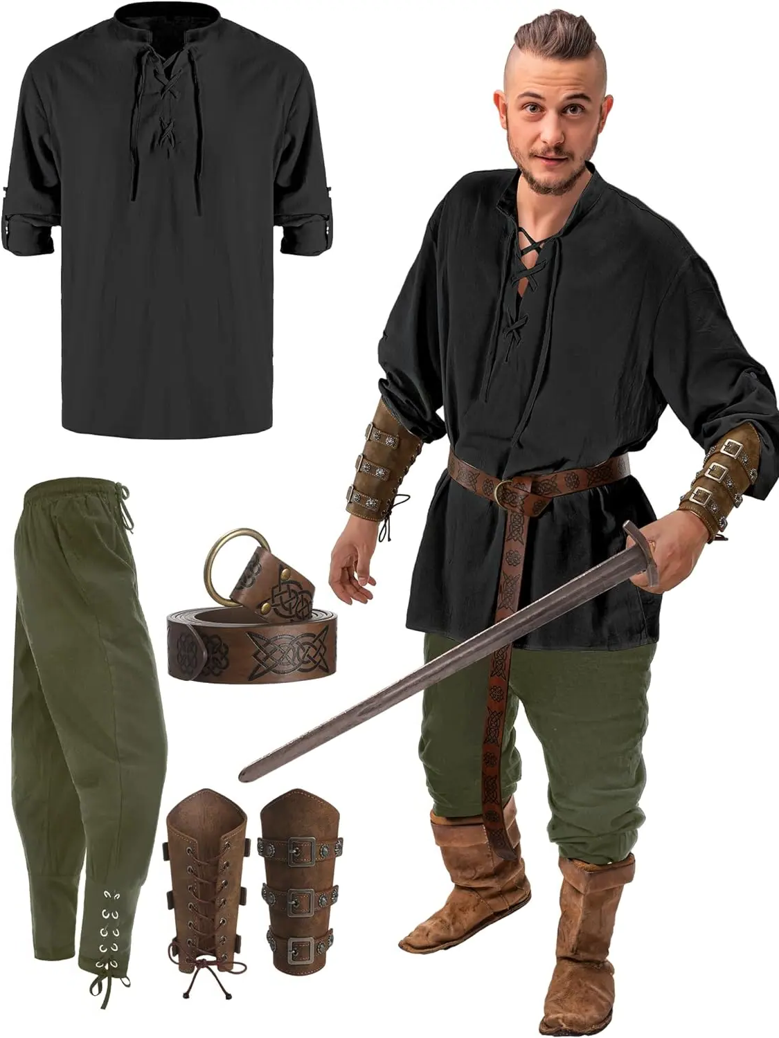 Swashbuckler's Adventure: Four-Piece Pirate Outfit