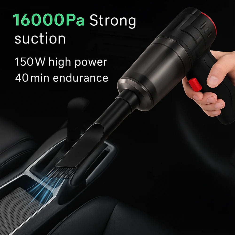 Portable Vacuum Cleaner – 95000Pa Strong Suction, Easy to Use