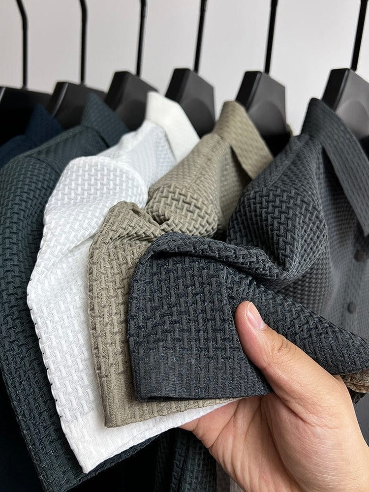 Men's Stylish Ventilated Short-Sleeve Shirt