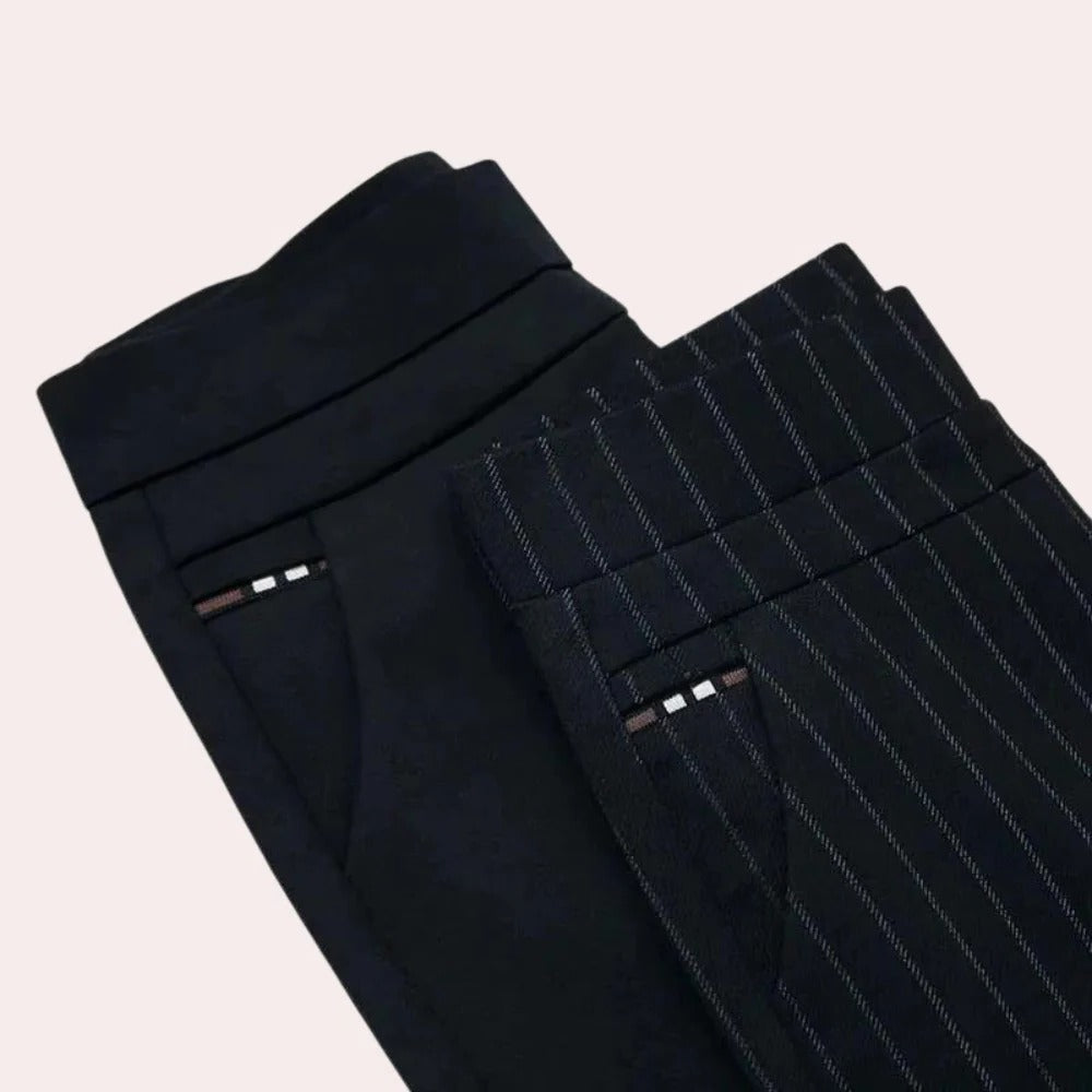 Sleek High-Waisted Comfort Fit Trousers for Women