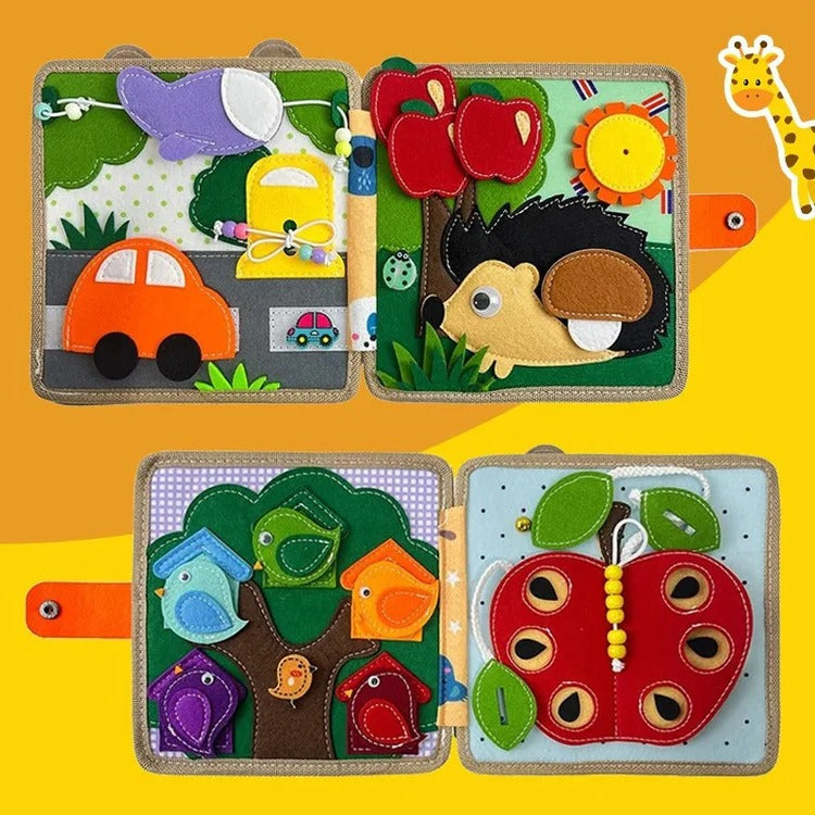 Interactive Sensory Learning Book for Toddlers