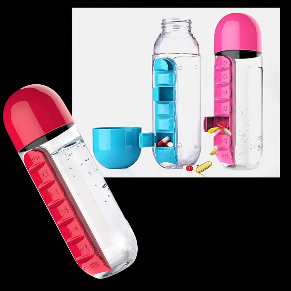 Hydration Companion with Medication Organizer