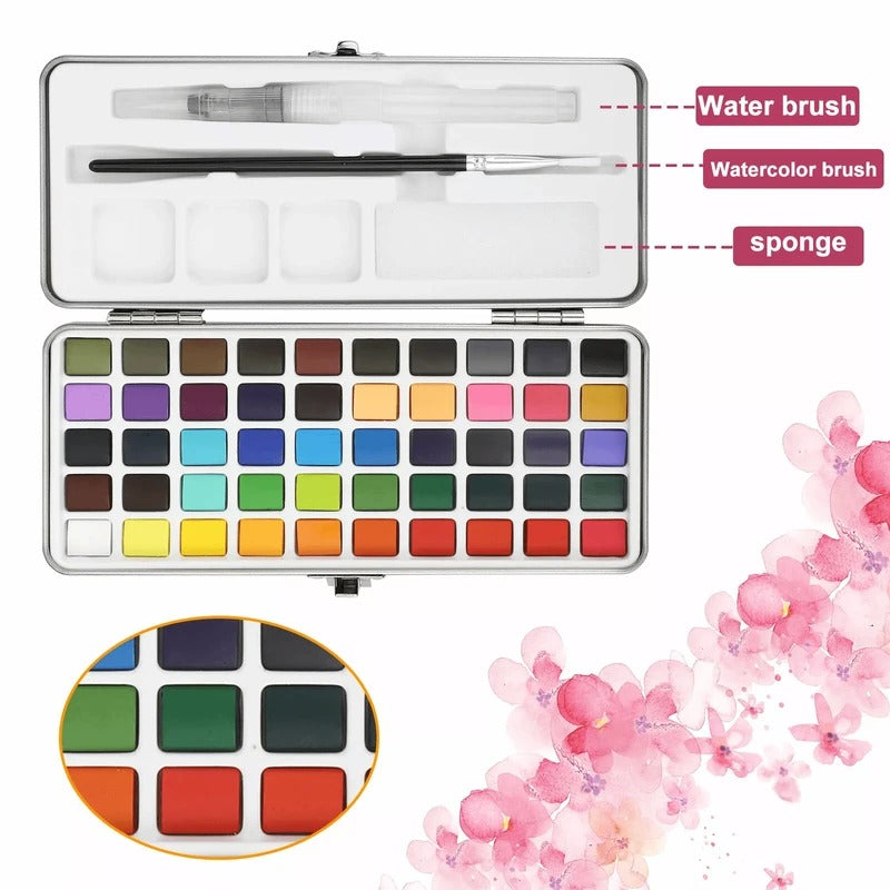 Deluxe Travel Watercolor Palette for Creative Minds