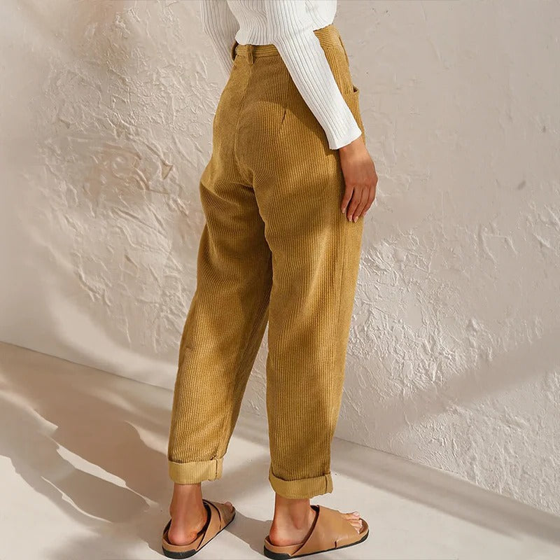 Everyday Comfort Corduroy Trousers for Women