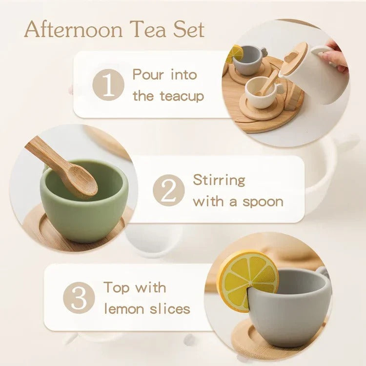 Delightful Kids' Tea Party Play Set with Serving Tray