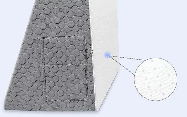 Ergonomic Memory Foam Triangle Pillow for Restful Sleep