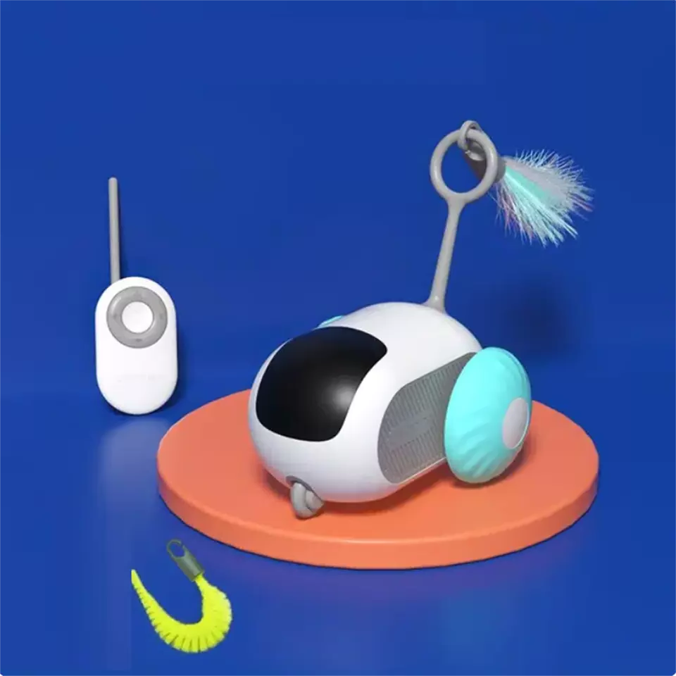 Interactive Racing Car for Cats - Remote-Controlled Fun