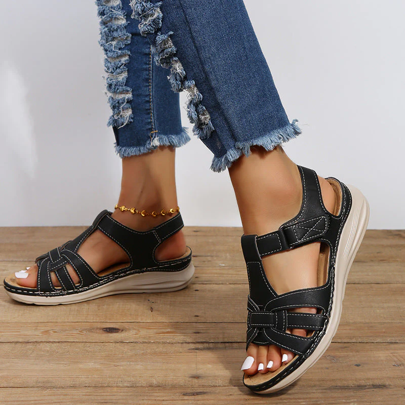 Elegant Orthopedic Sandals with Adjustable Straps