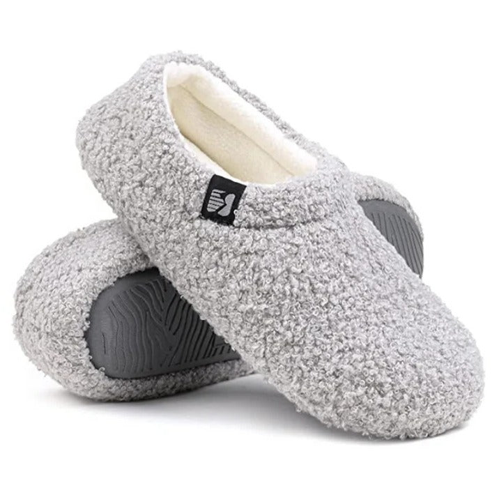 Cozy Closed-Back Fleece Slippers for Indoor Comfort