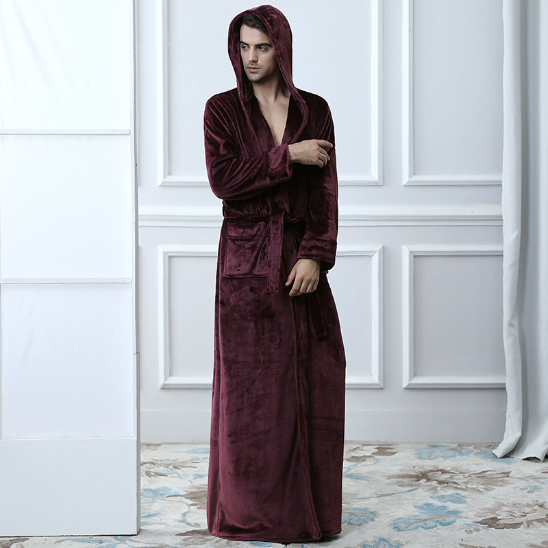 Cozy Men's Hooded Bathrobe – Ultimate Comfort for Relaxation