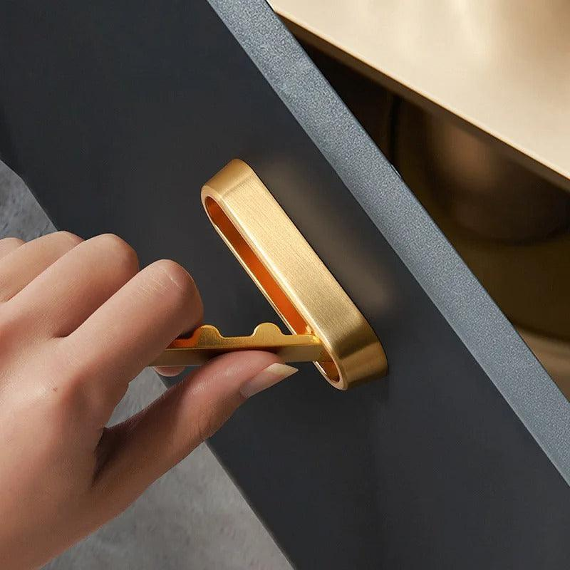 Space-Saving Metal Wall Hook with Foldable Design