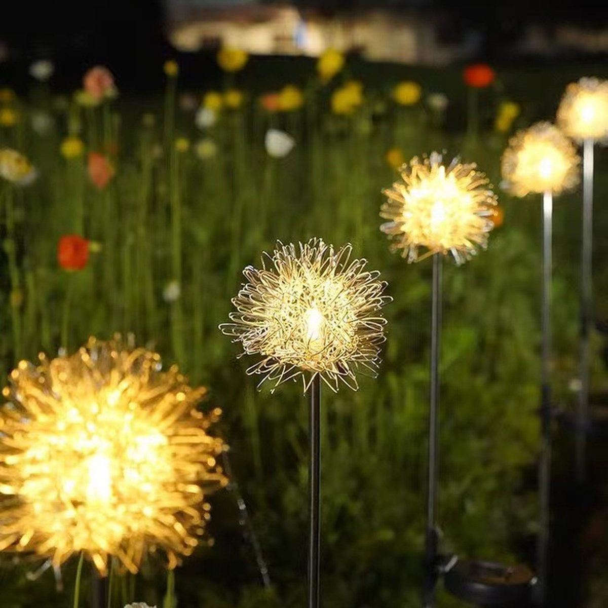 Radiant Floral Solar Light with Color Options for Outdoors