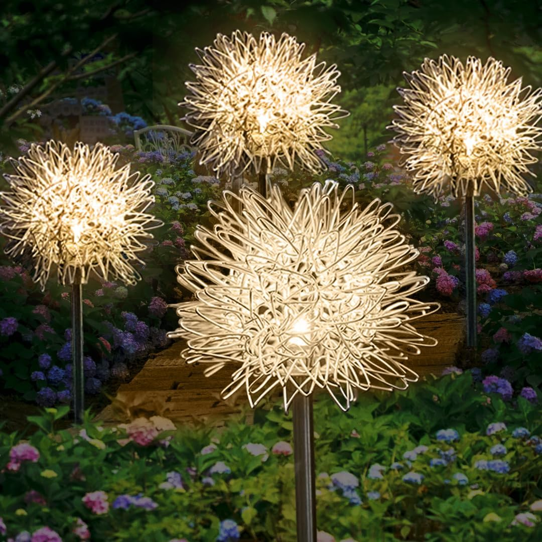 Radiant Floral Solar Light with Color Options for Outdoors