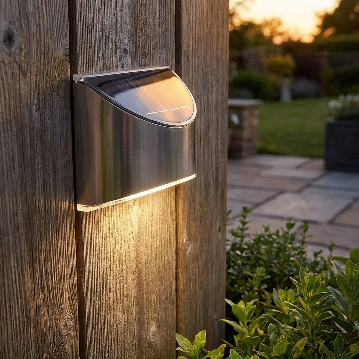 Eco-Friendly Solar-Powered Outdoor Wall Light for Gardens