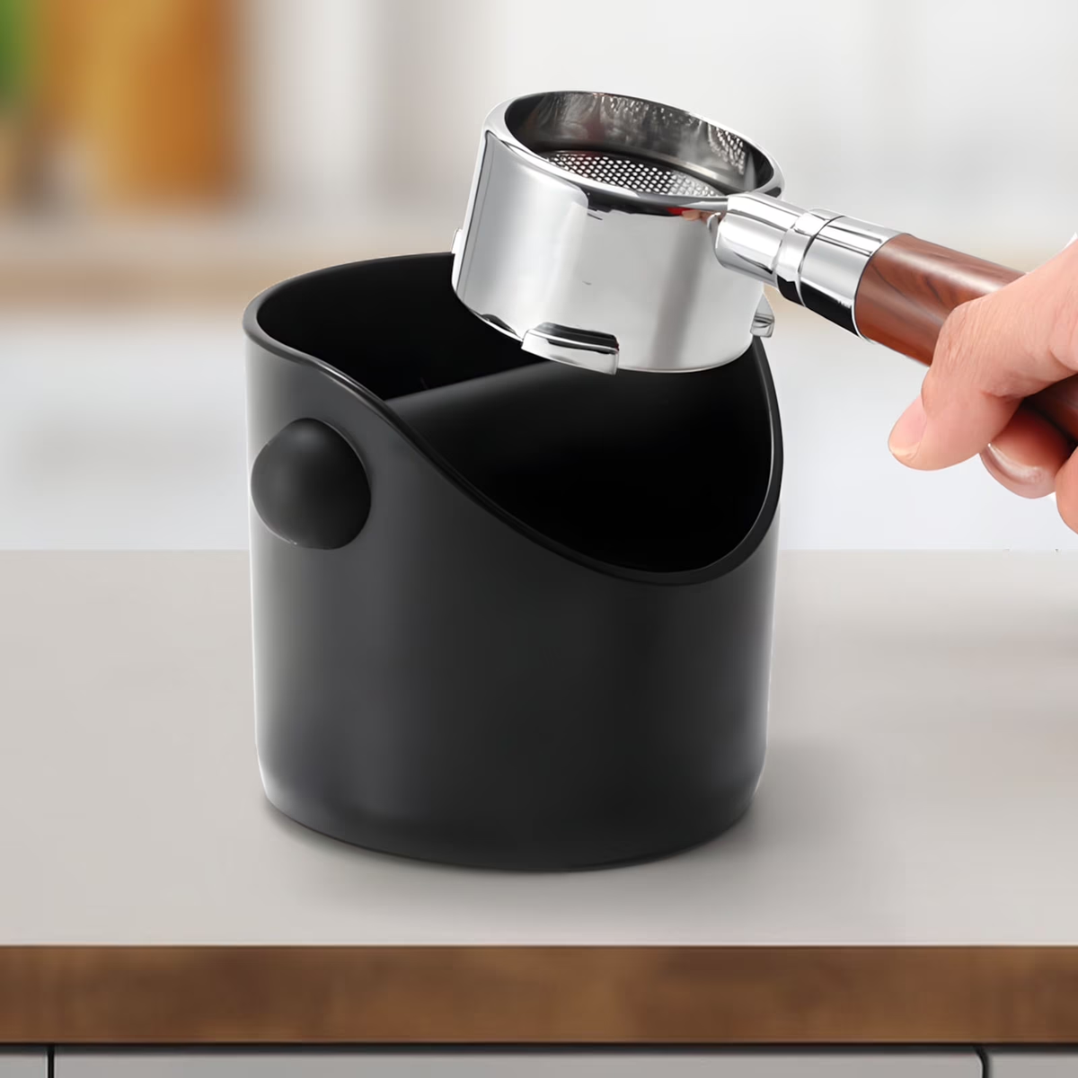 Espresso Ground Disposal Box with Non-Slip Base