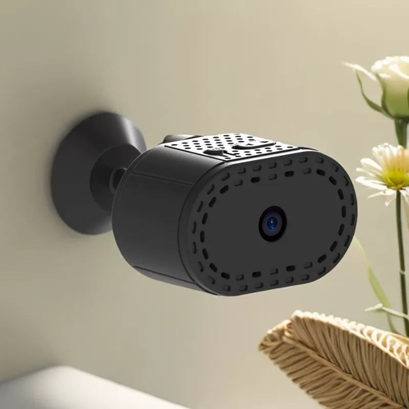 Compact Smart Security Camera with Night Vision & Motion Alerts