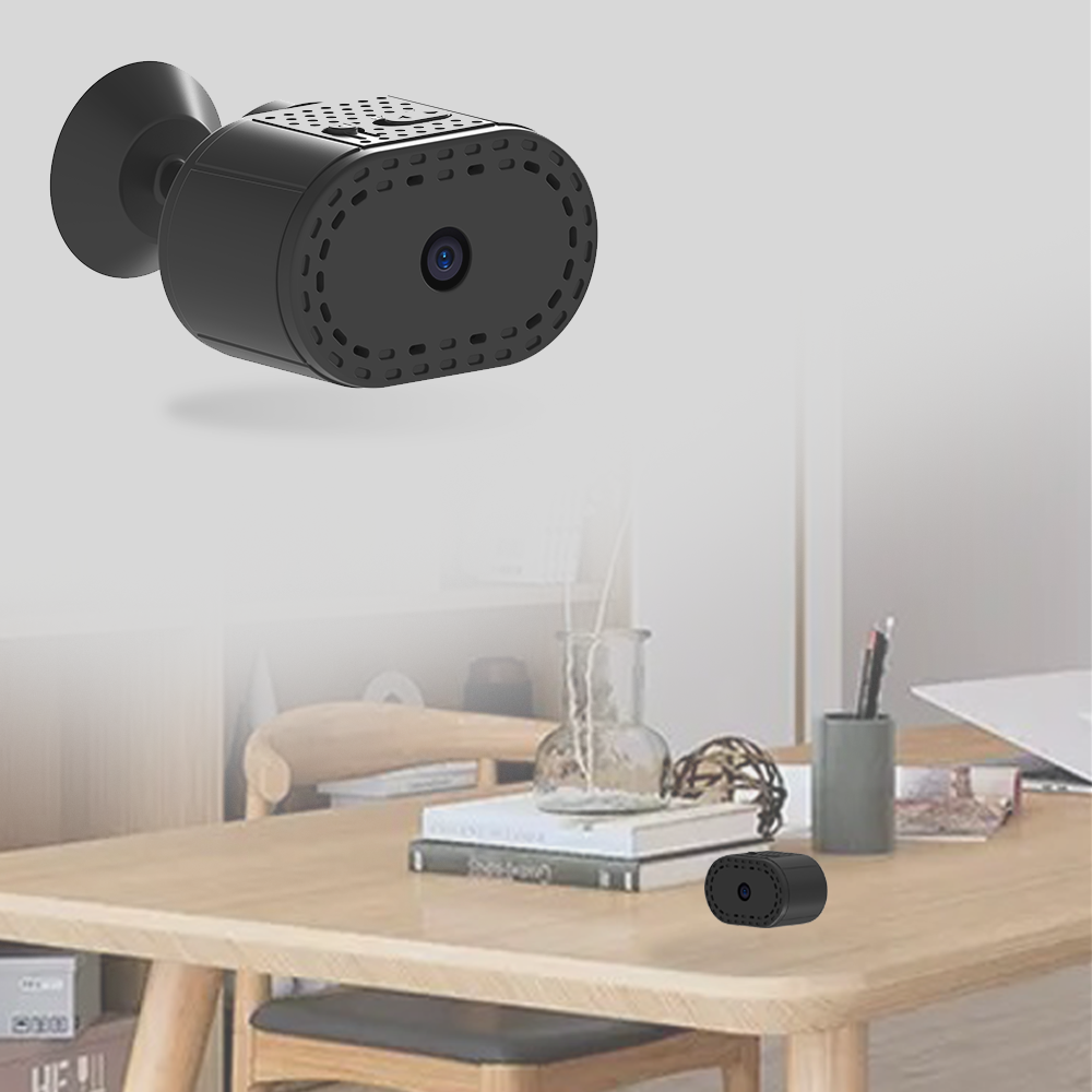 Compact Smart Security Camera with Night Vision & Motion Alerts