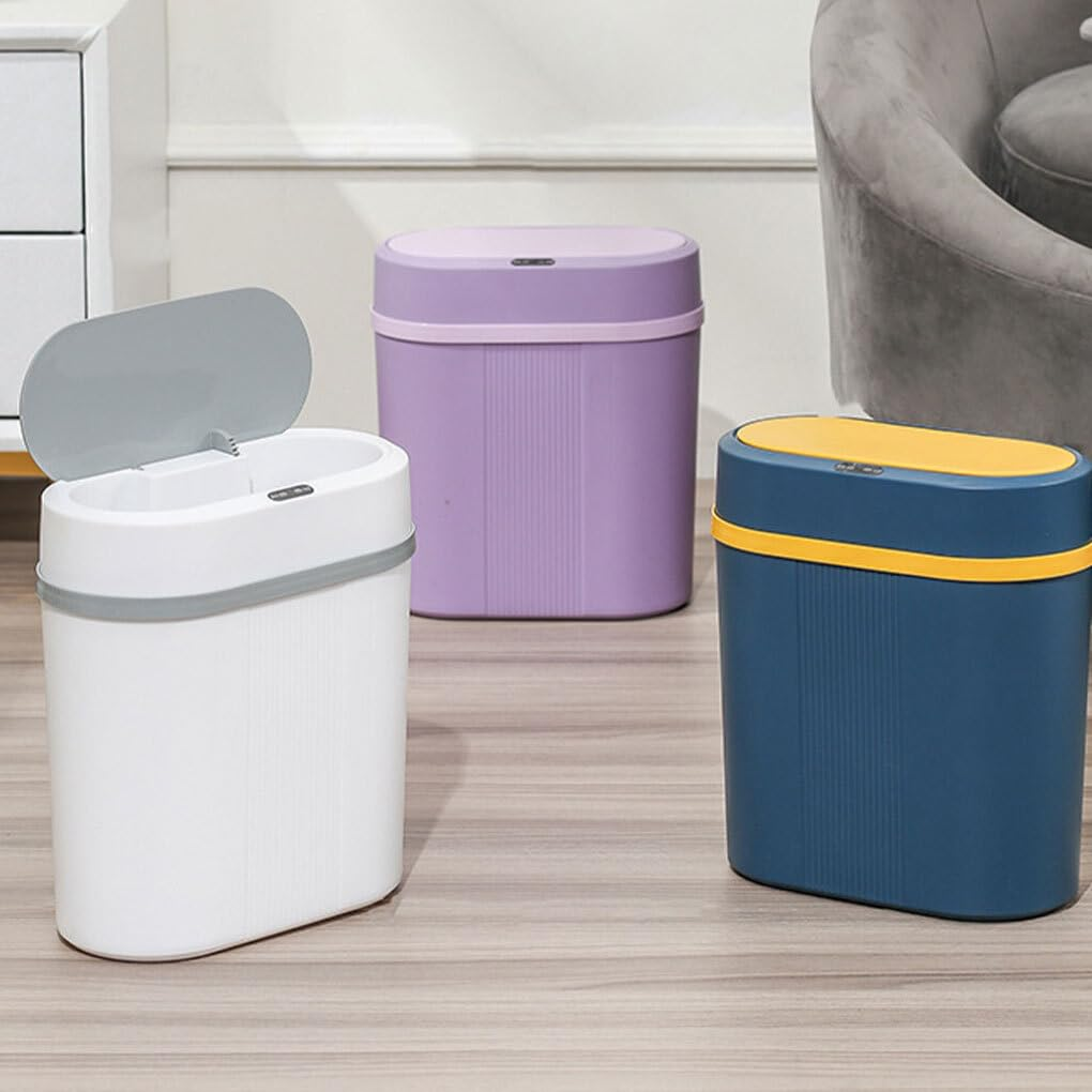 Hands-Free Bathroom Waste Bin with Motion Detection