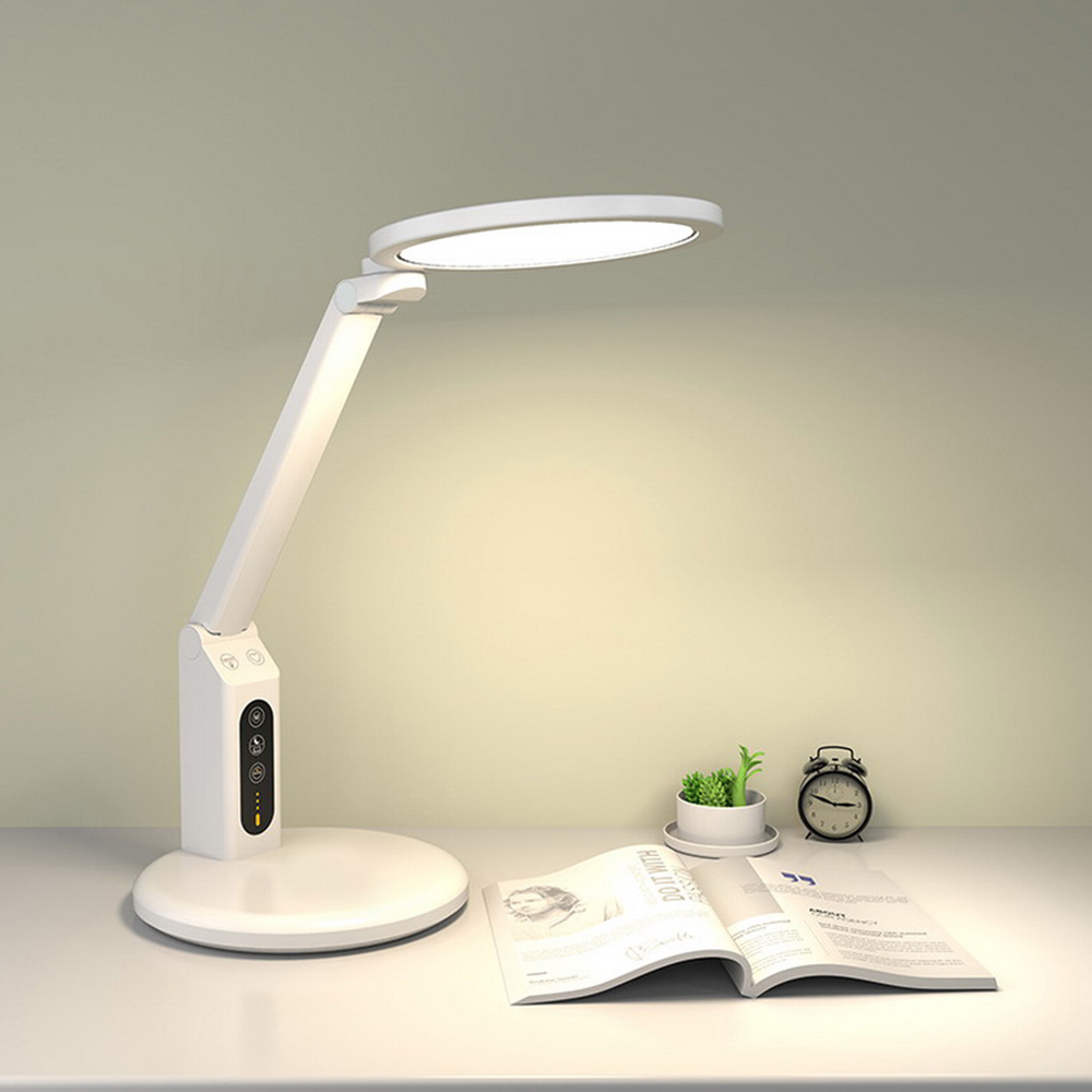 Smart LED Workspace Lamp with Touch Control and Clock