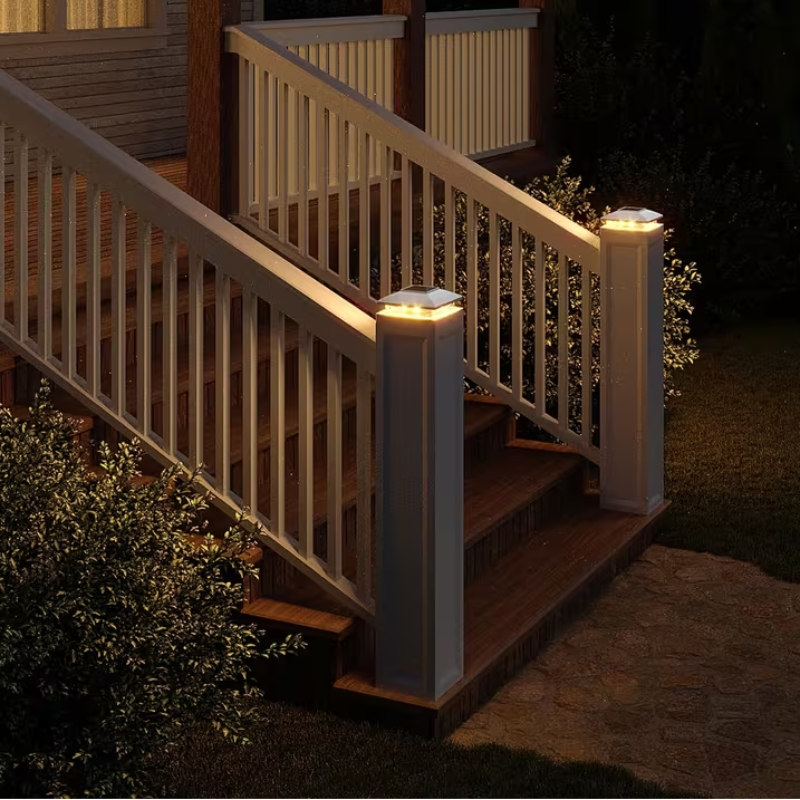 Weatherproof Solar Fence Cap Lights for Outdoor Spaces