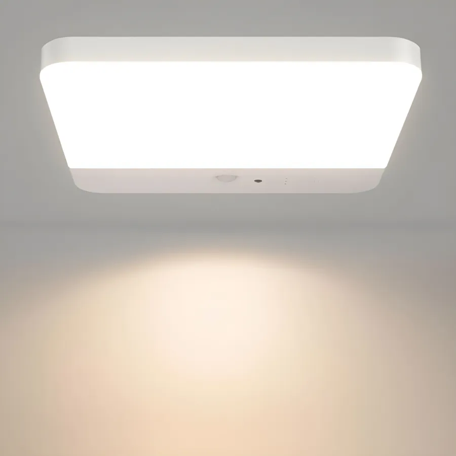Smart Motion-Activated LED Ceiling Light with Remote Control