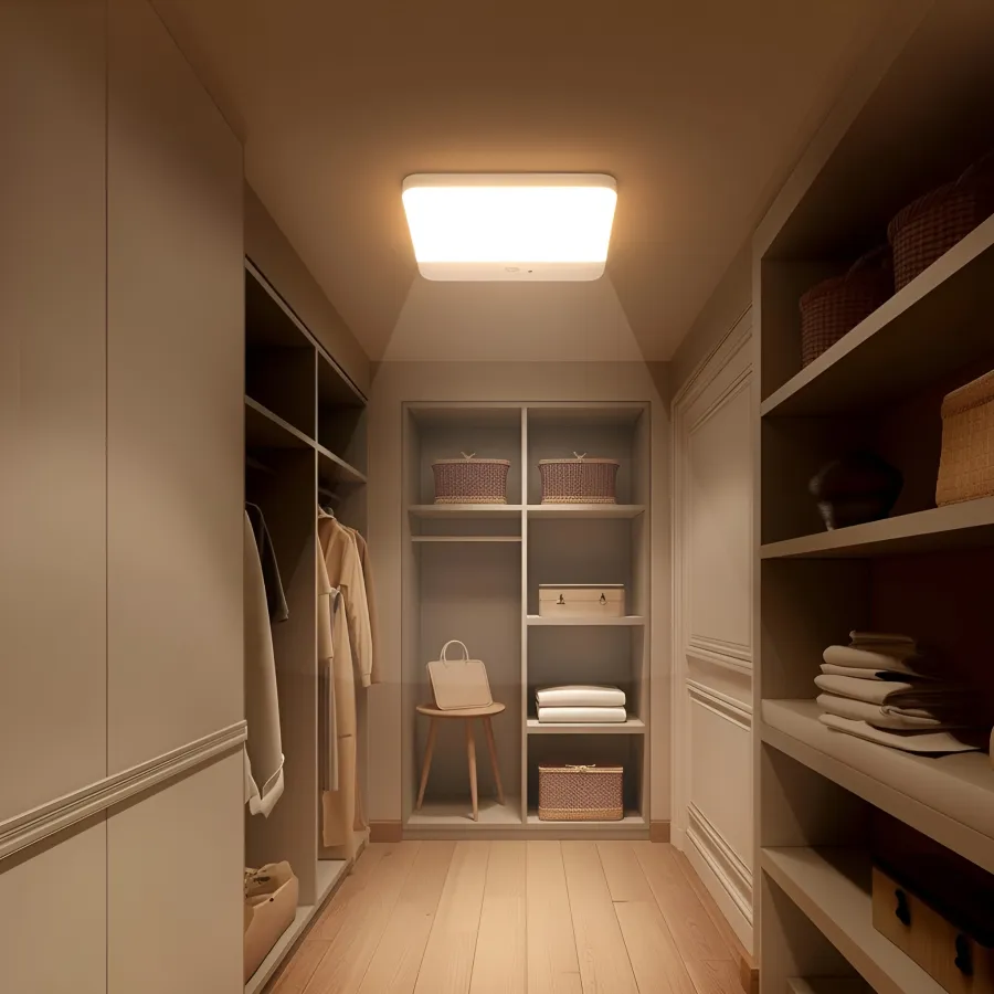 Smart Motion-Activated LED Ceiling Light with Remote Control