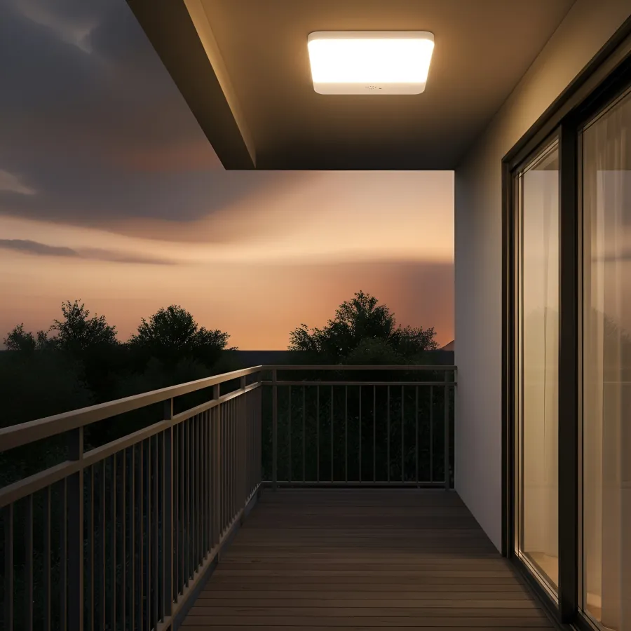 Smart Motion-Activated LED Ceiling Light with Remote Control
