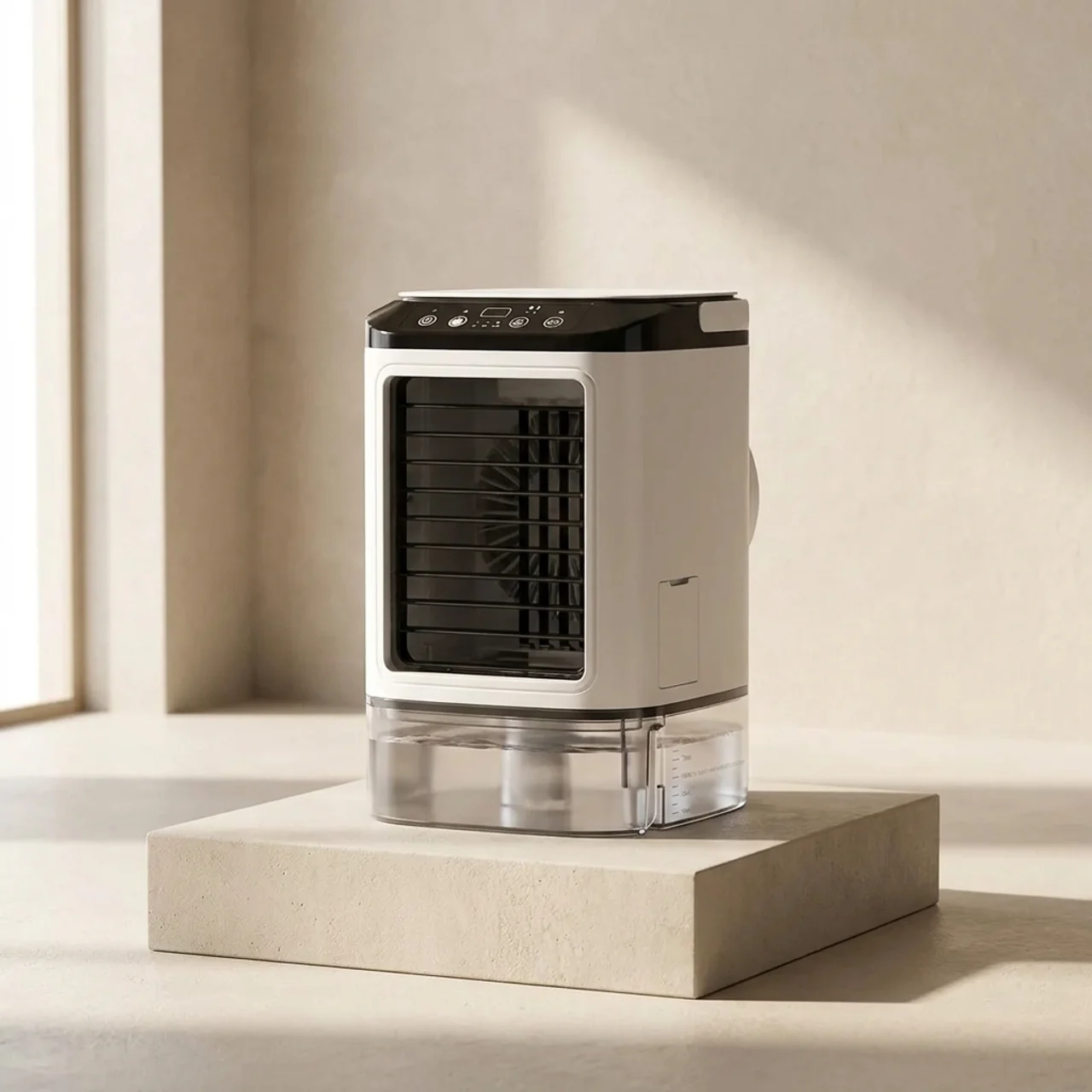 Compact Personal Cooling Unit with Dual Mist Feature and LED Light