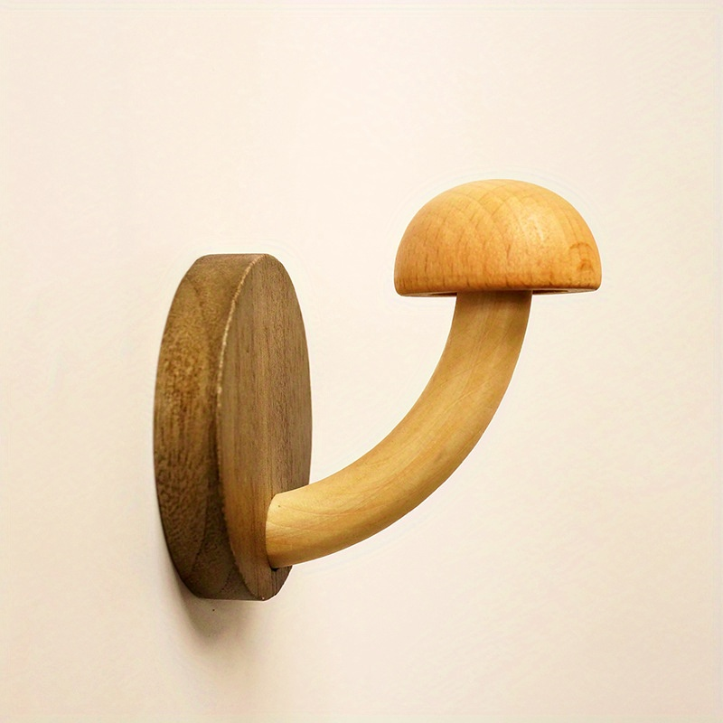 Nature-Inspired Wooden Hook Set for Stylish Organization