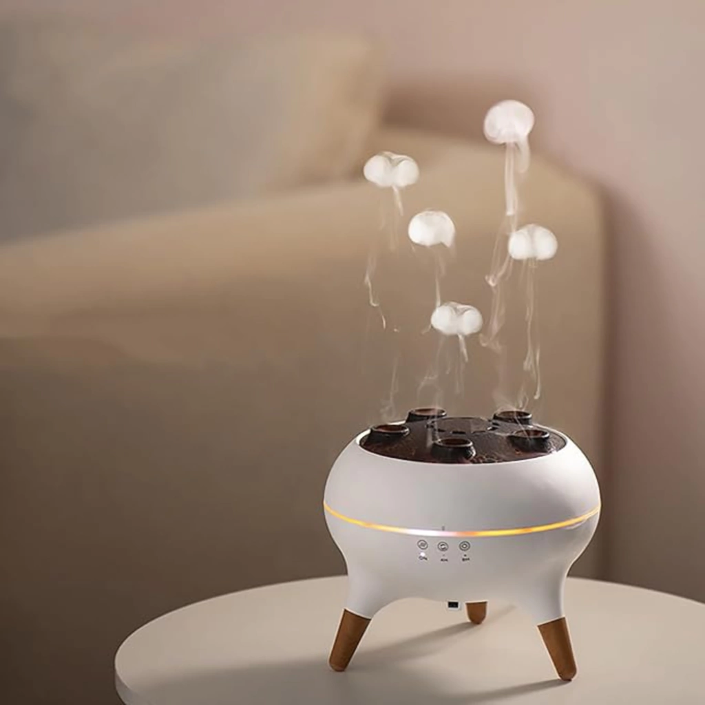Serene Mist Humidifier & Aroma Diffuser with Colorful Glow