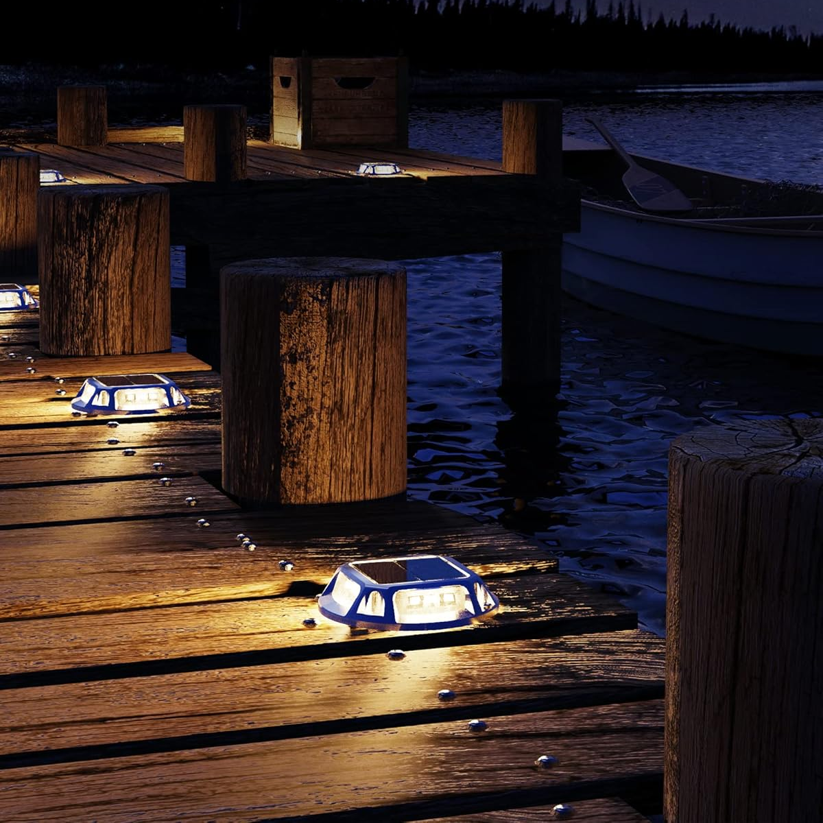 Eco-Friendly Solar Pathway Light with 12 LEDs and Waterproof Design