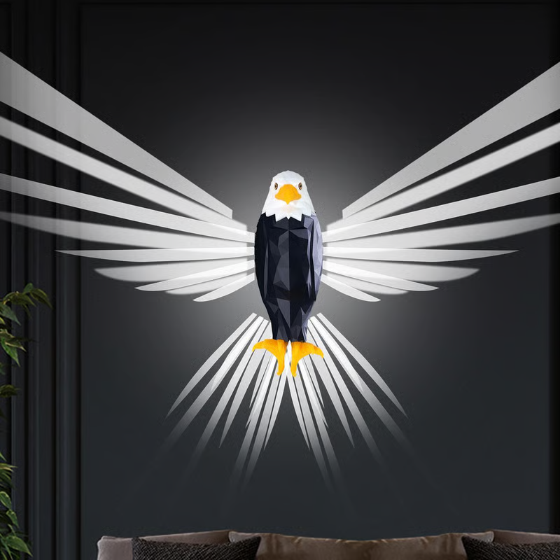 Stylish Eagle-Shaped LED Magnetic Wall Lamp