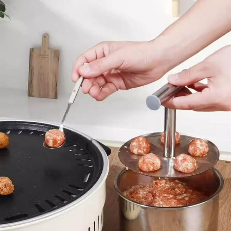 Perfectly Shaped Meatball Maker - Stainless Steel Mold