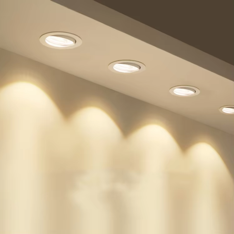Versatile Recessed LED Spotlight with Adjustable Gimbal