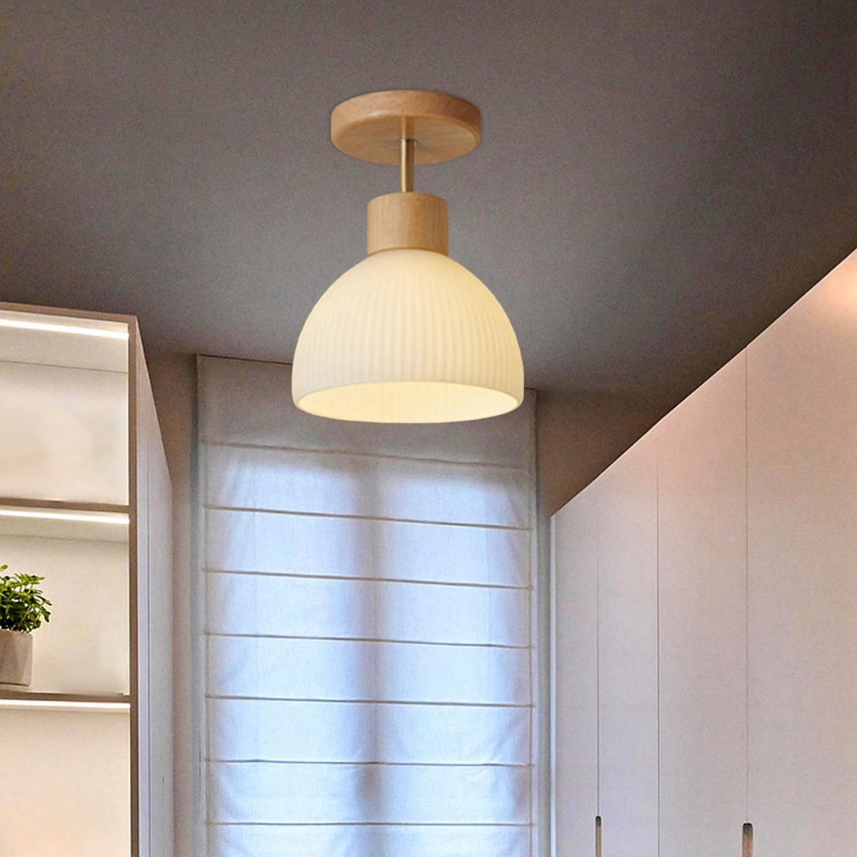 Adjustable LED Ceiling Fixture with Scandinavian Elegance