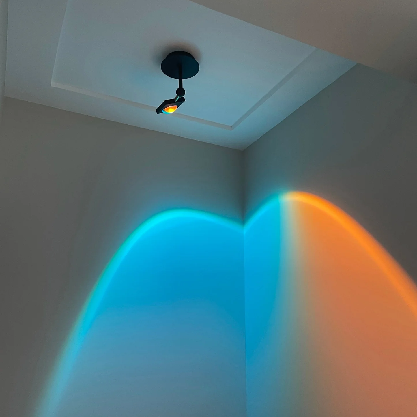 Stylish LED Wall Light with Gradient Glow for Indoor Spaces