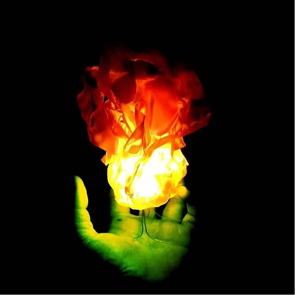 Illuminated Floating Flame Prop – Battery Operated Halloween Decor