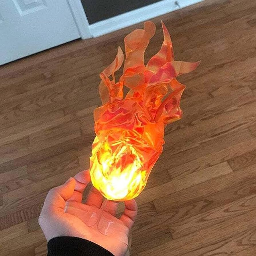 Illuminated Floating Flame Prop – Battery Operated Halloween Decor