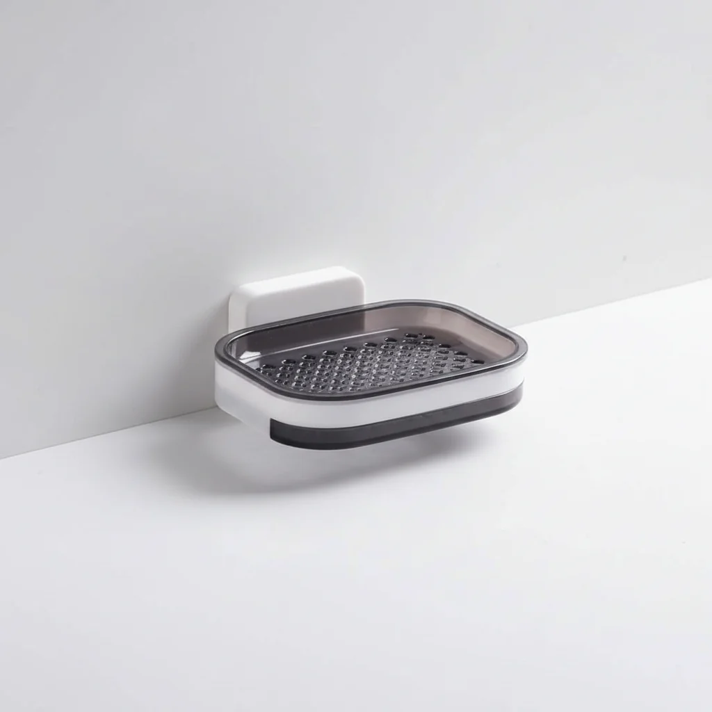 Wall-Mounted Soap Holder with Enhanced Drainage Design