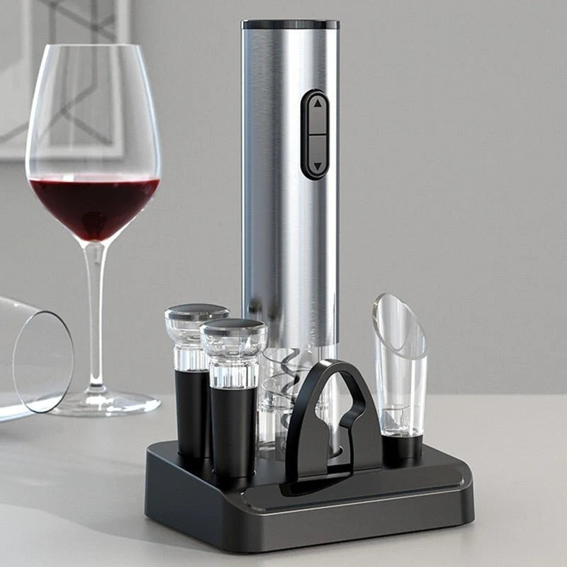 Cordless Automatic Wine Opener with Accessories