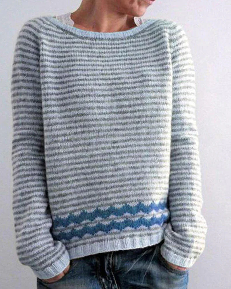Chic Vintage Knit Sweater for Women