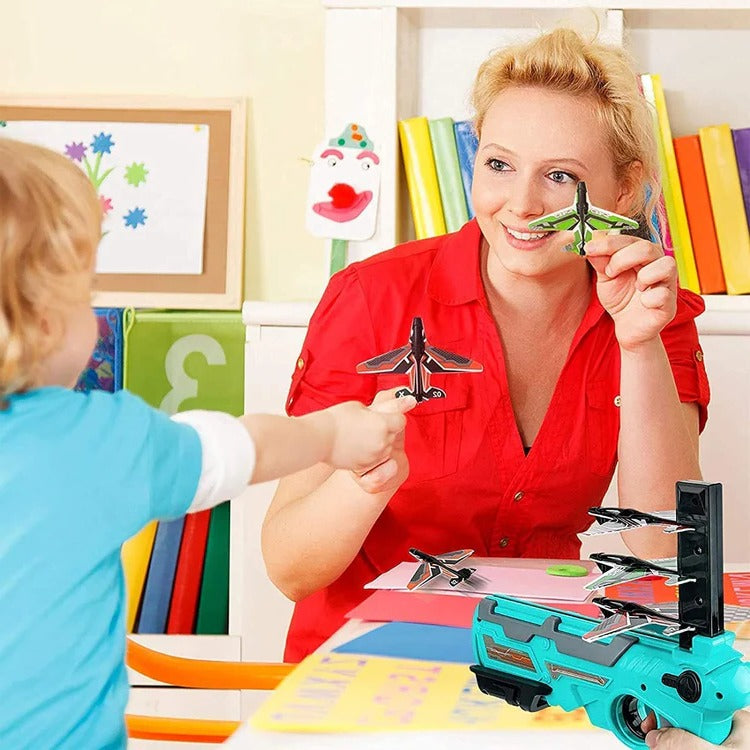 SkySlinger Manual Airplane Launcher – Effortless Glider for All Play Areas