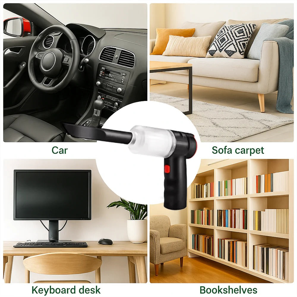 Portable Vacuum Cleaner – 95000Pa Strong Suction, Easy to Use