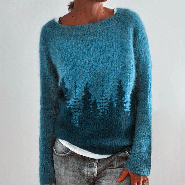 Chic Vintage Knit Sweater for Women