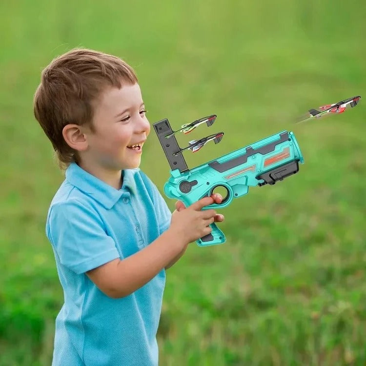 SkySlinger Manual Airplane Launcher – Effortless Glider for All Play Areas