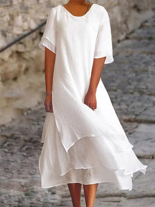 Elevated Comfort: Dual-Layer Cotton and Linen Blend