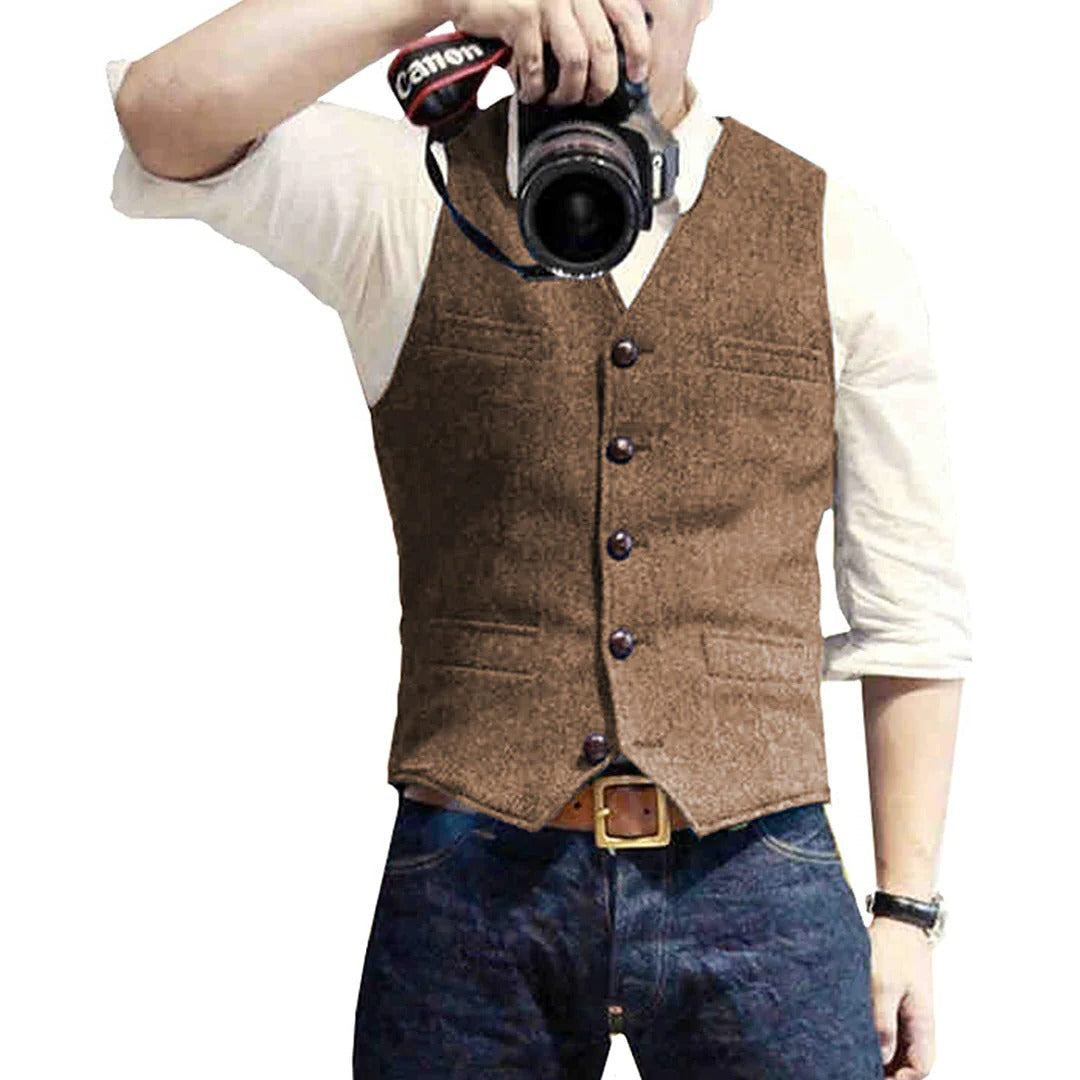 Chic Men's Layered Vest for Every Occasion