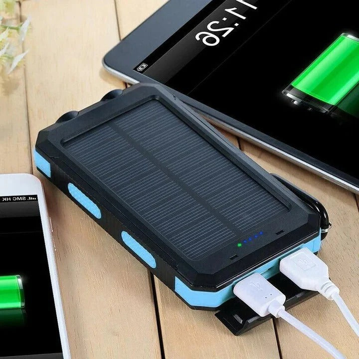 EcoCharge 30,000mAh Solar Battery Pack – Versatile USB Charger for Outdoors