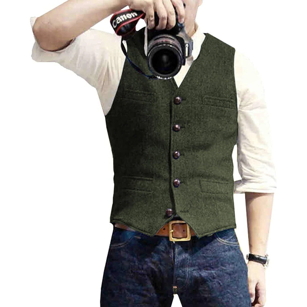 Chic Men's Layered Vest for Every Occasion